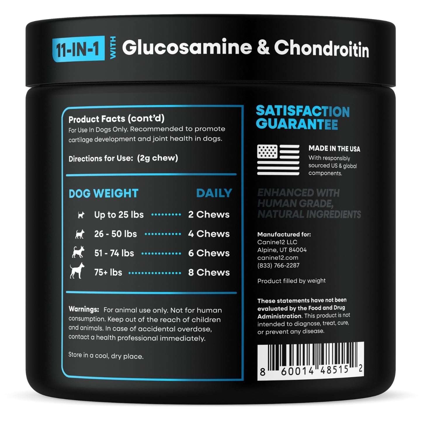 Canine12™ Hip & Joint Supplement Chew